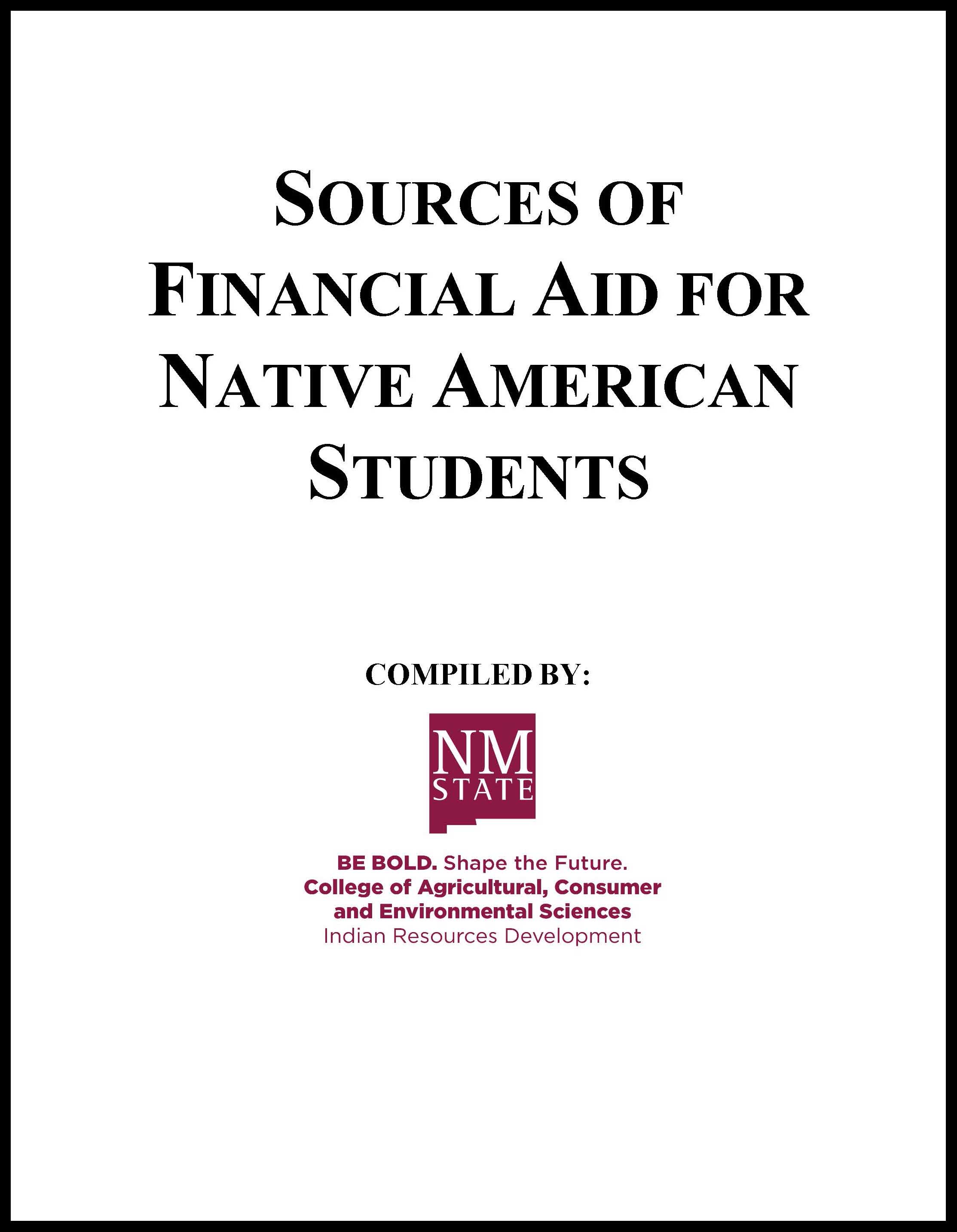 Sources of Financial Aid for Native American Students
